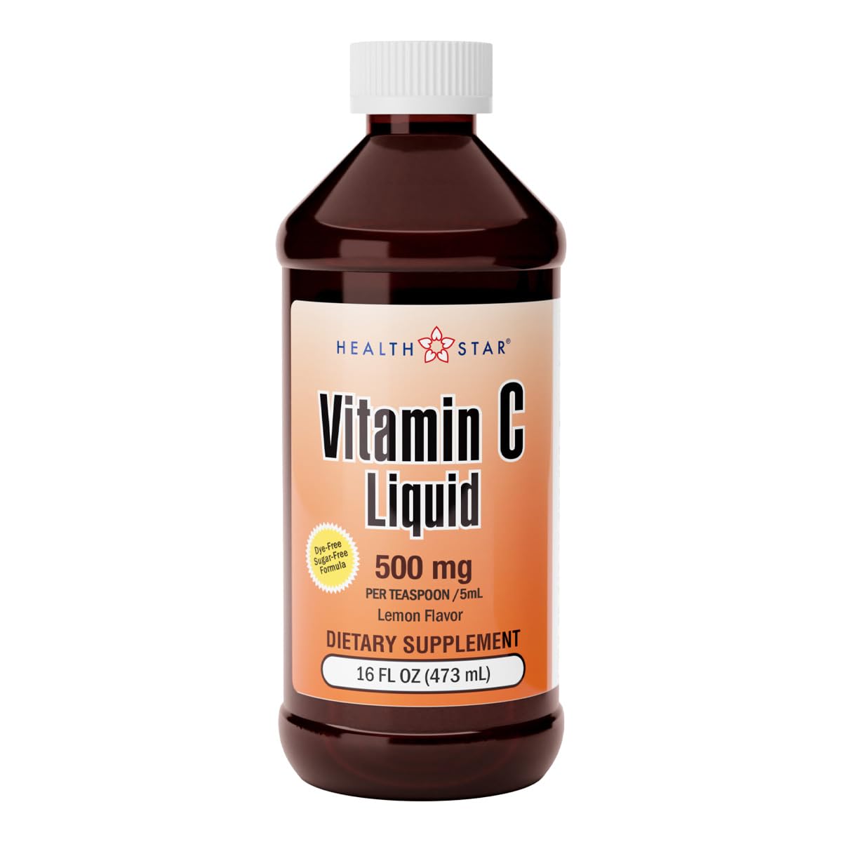 GeriCare Vitamin C Liquid 500 Mg Tasty Orange Flavor