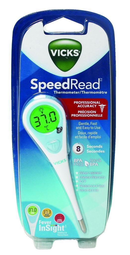 Vicks SpeedRead Digital Thermometer With Fever InSight