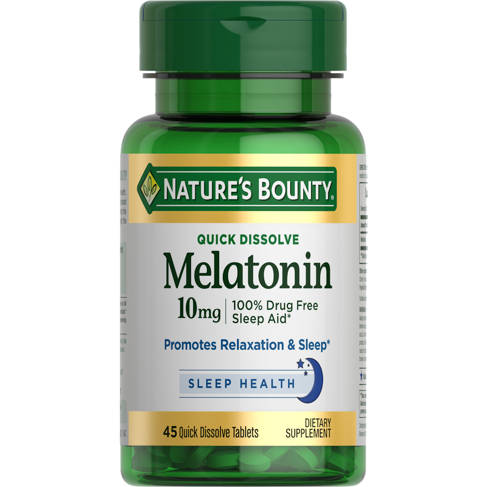 Nature's Bounty Melatonin, 10 Mg, Quick Dissolve Tablets