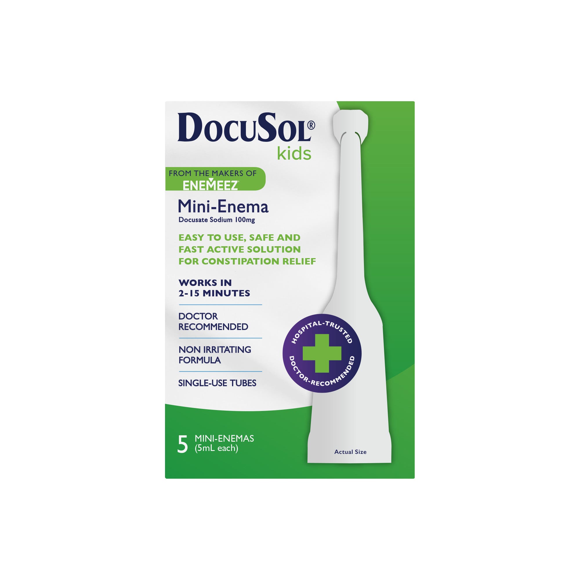 DocuSol Kids Constipation Relief, Mini Enema