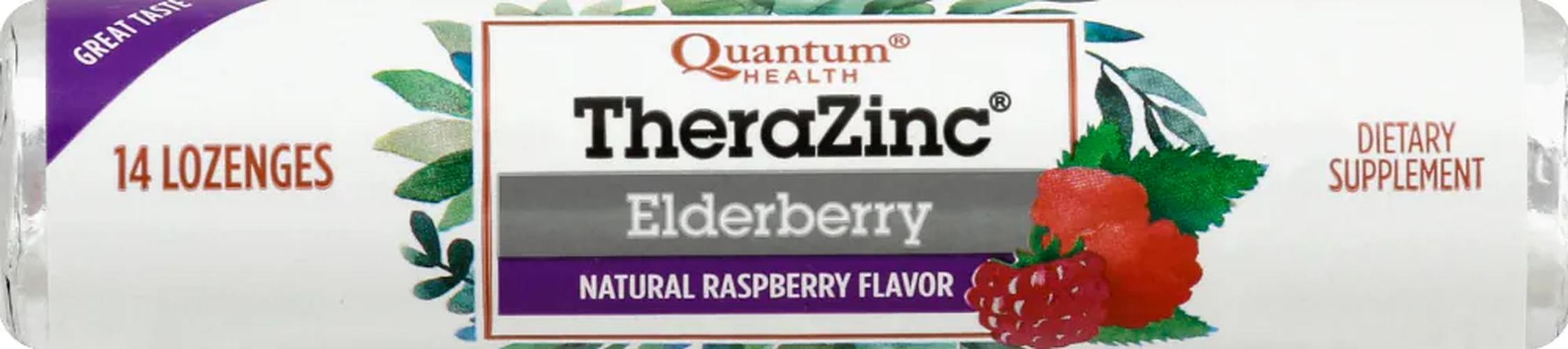 Quantum Health Thera Zinc Elderberry Raspberry Lozenges
