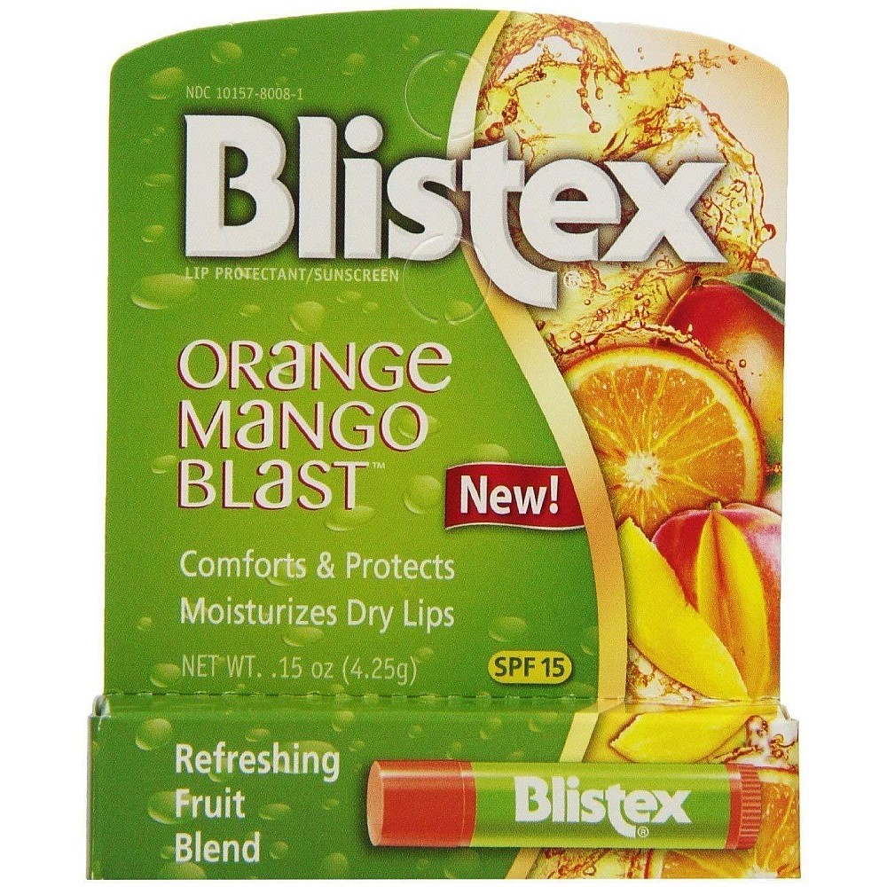 Blistex Lip Protectant SPF 15 Orange Mango Blast,0.15 Oz
