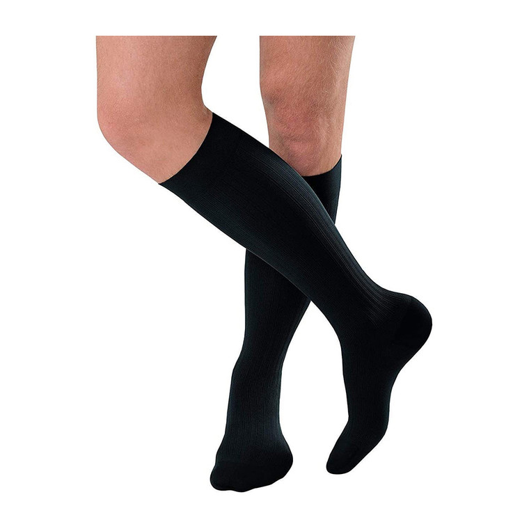 Jobst For Men Ambition Navy Closed Toe Knee Highs 15-20 mmHg