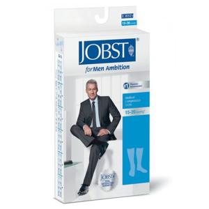 Jobst For Men Ambition 15-20 Mmhg Knee High Compression Socks, Navy, Size 6 Regular - 1 Pair