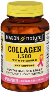Mason Natural Vitamins Collagen 1500 Mg Plus Biotin & Vitamin C 120 Capsules