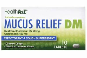 Health A2Z Mucus Relief DM Tablets Expectorant & Cough Suppressant 400 Mg
