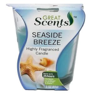 Great Scents Seaside Breeze Highly Fragranced Candle 3 Oz