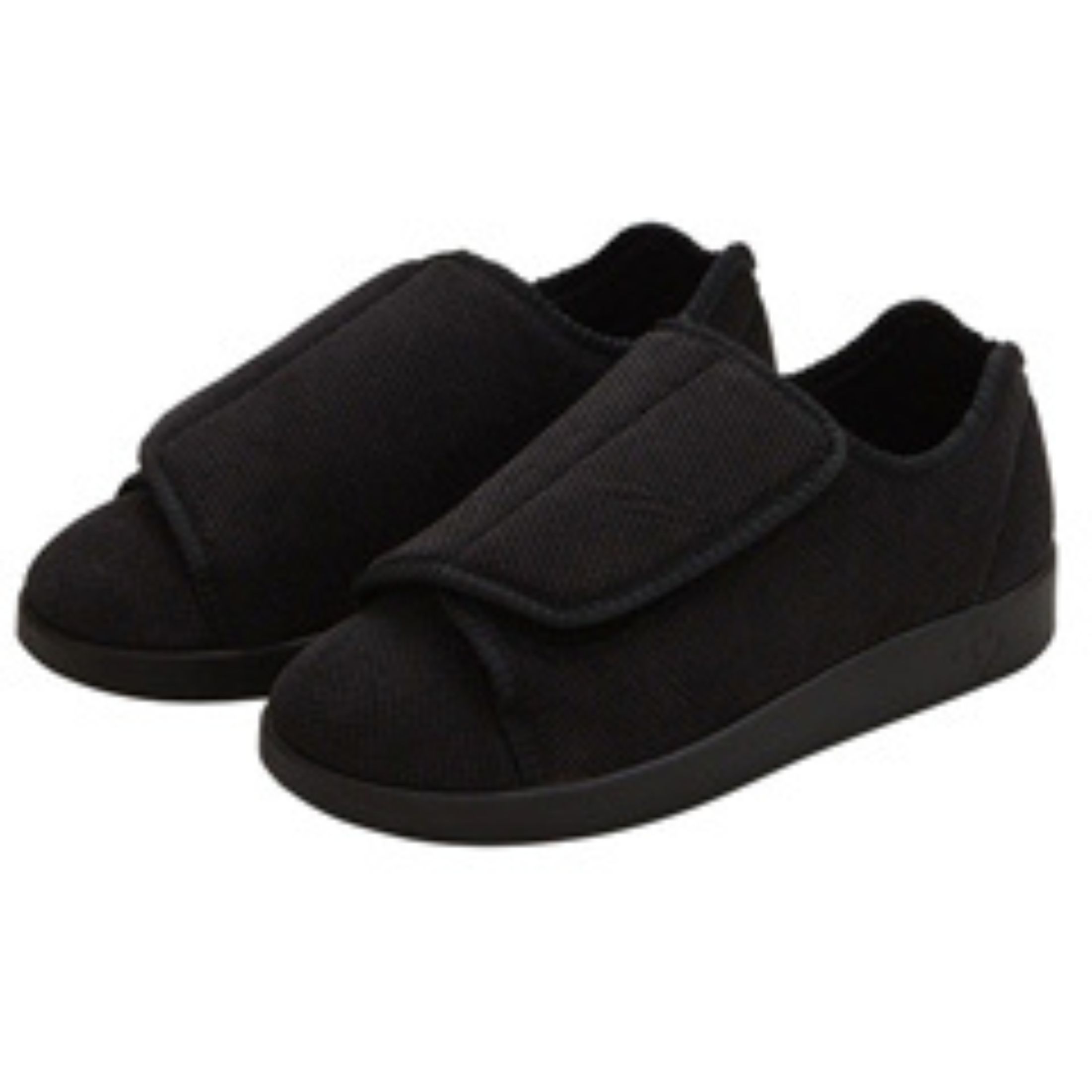 Silverts Slippers - Black, Size 7 / 2X-Wide