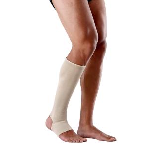 Futuro Therapeutic Knee Length Stocking Open Toe/Heel Firm Large Beige