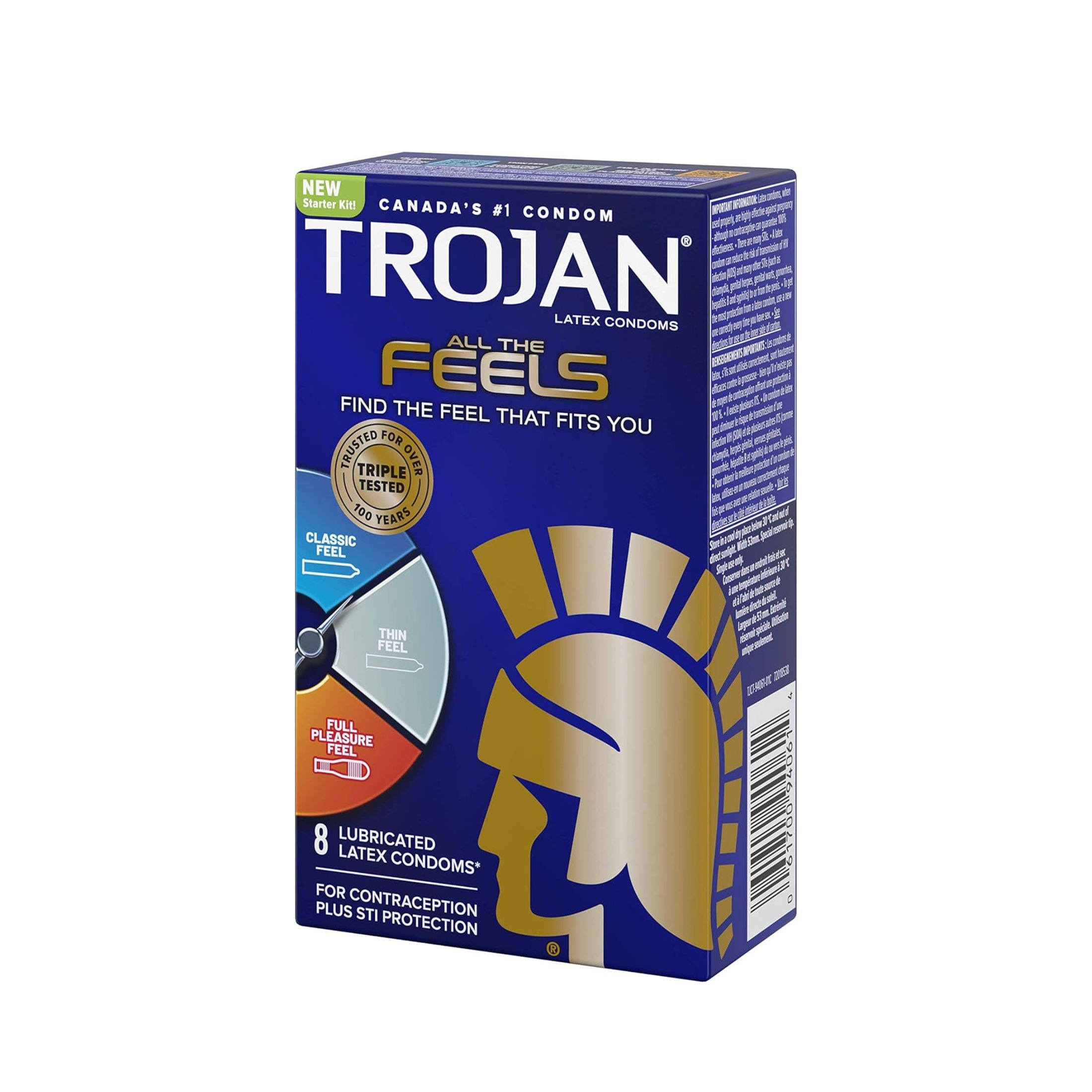 Trojan All The Feels Lubricated Latex Condoms