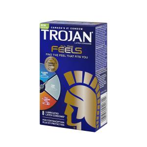 Trojan All The Feels Lubricated Latex Condoms