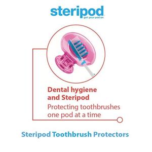 Steripod Toothbrush Protector, 2 Pack