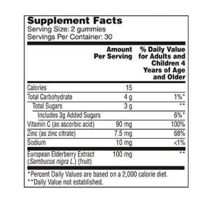 Flintstones Kids Elderberry Gummies With Immunity Support
