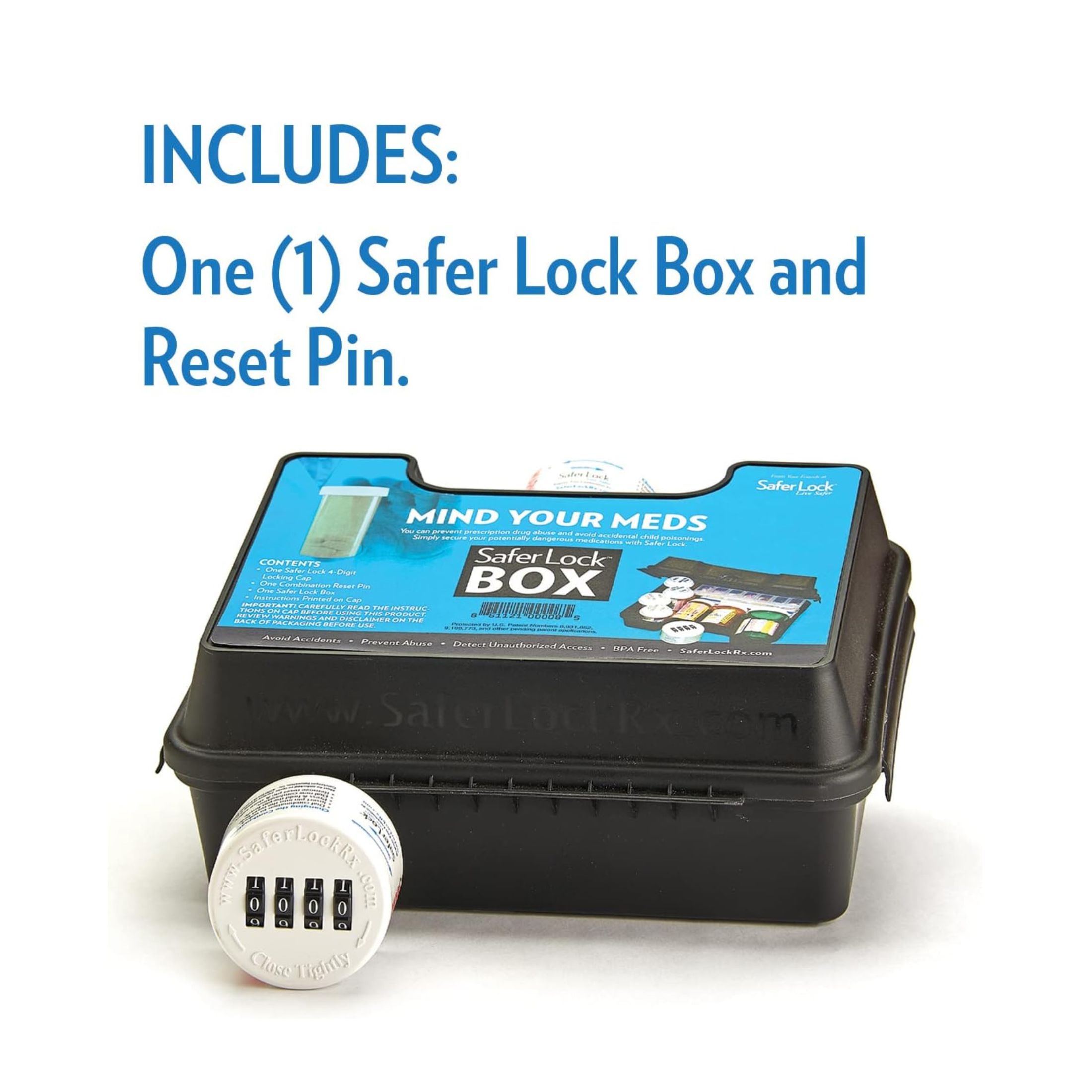 Safer Lock Medication Box