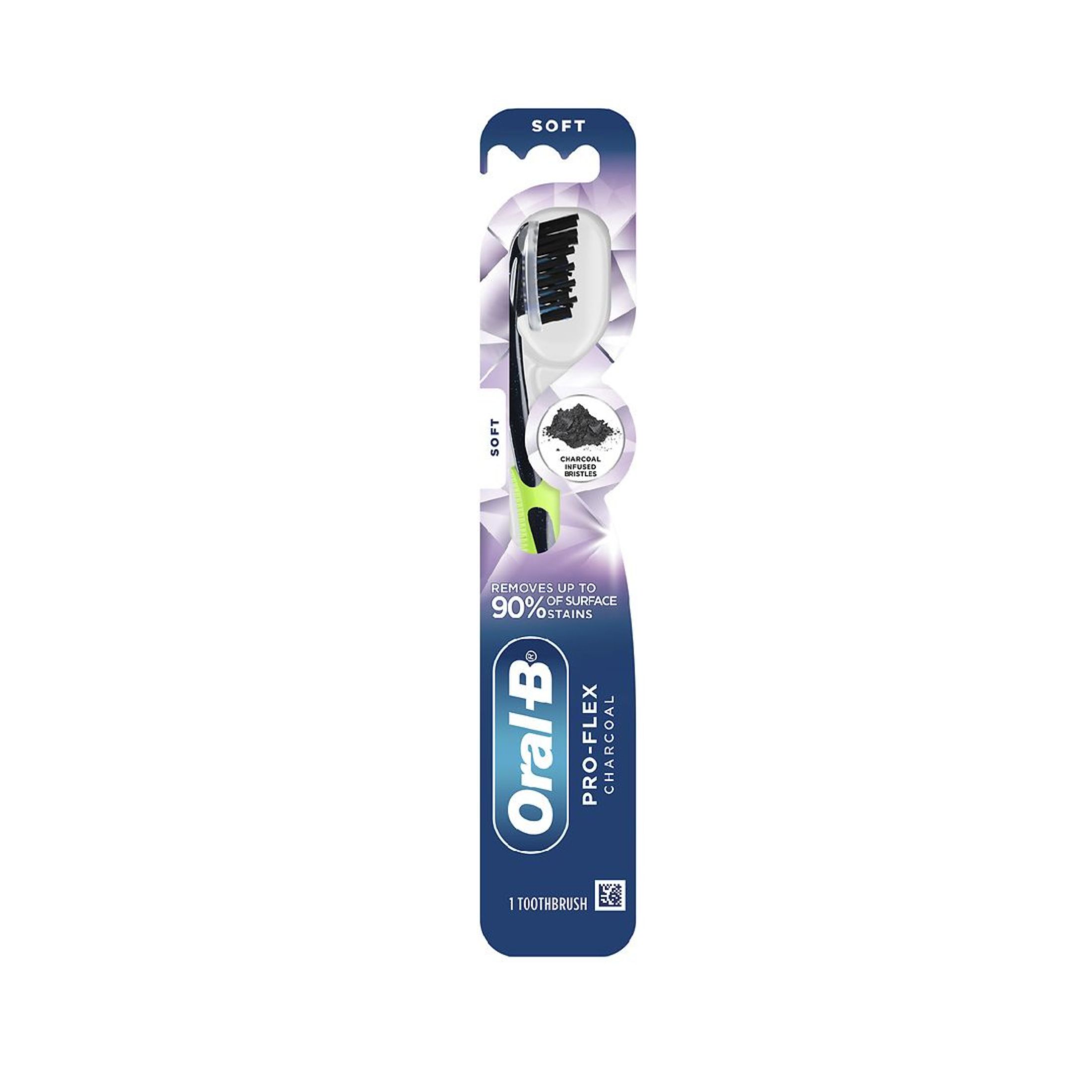 Oral-B Pro-Flex Charcoal Manual Toothbrush, Soft