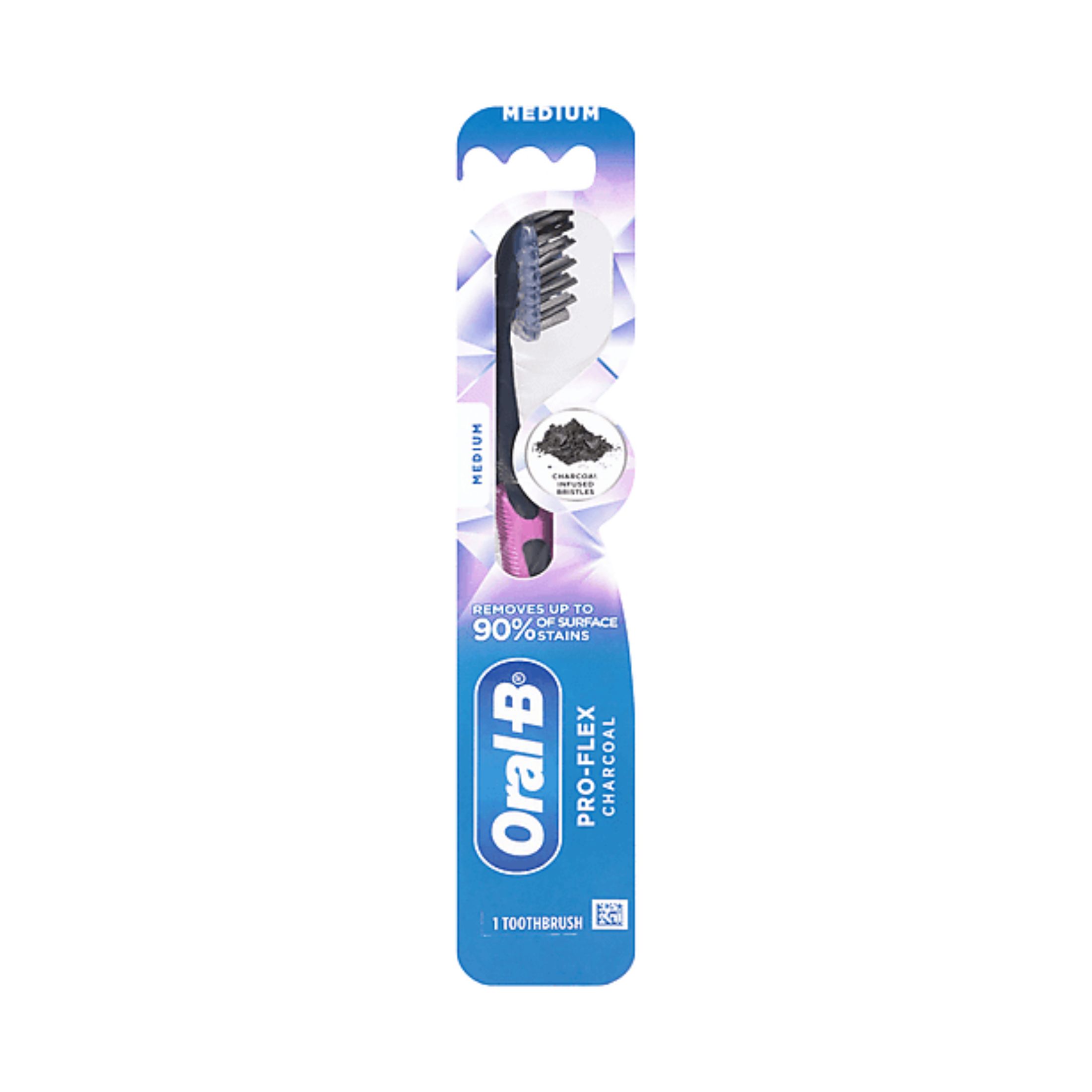 Oral-B Pro-Flex Charcoal Manual Toothbrush, Soft