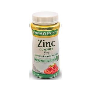 Nature's Bounty Zinc Gummies, Mixed Berry, 30 Mg, 70 Gummies