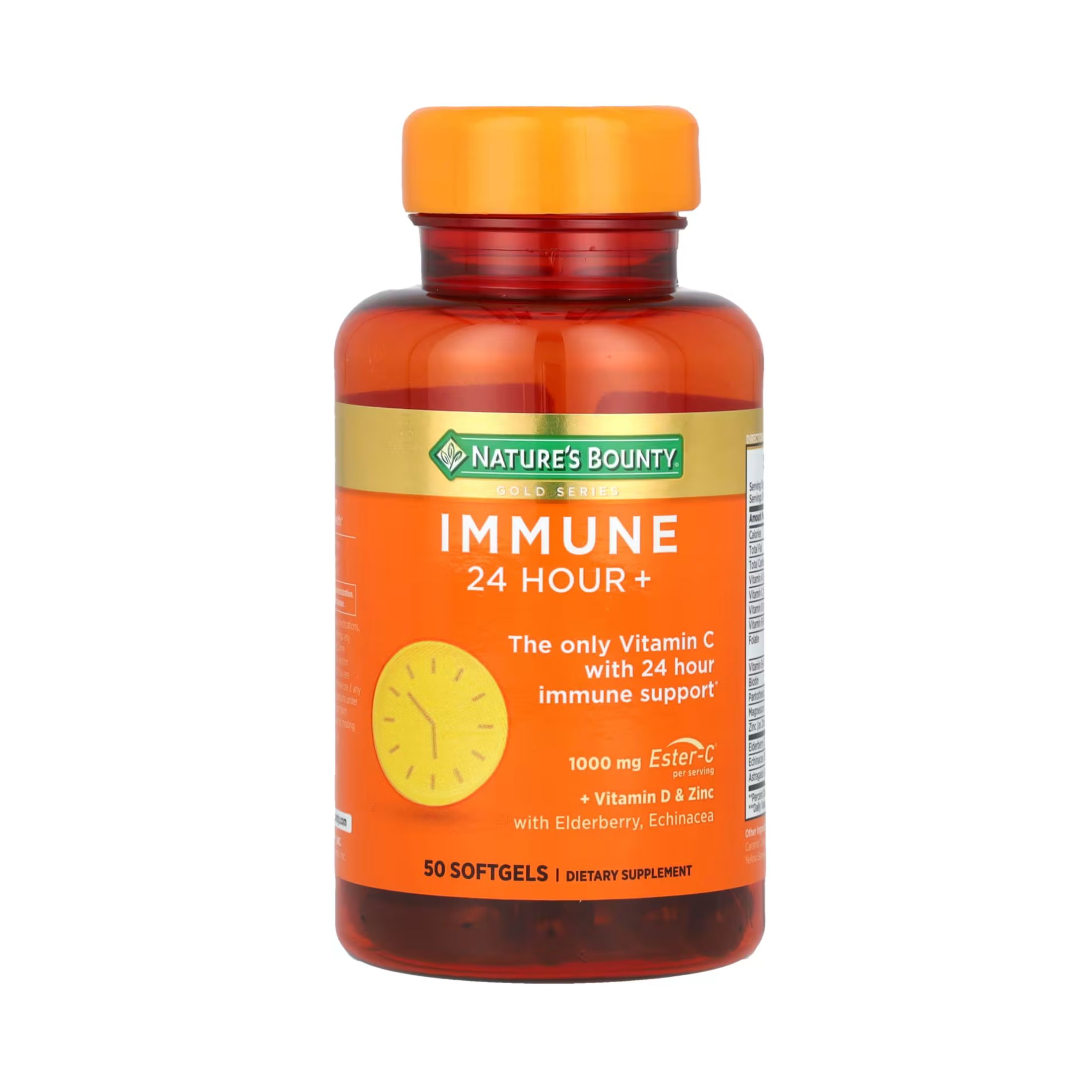 Nature's Bounty Immune 24 Hour+, 1000 Mg, Softgels