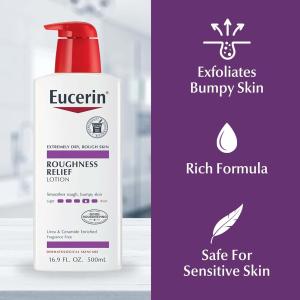 Eucerin Fragrance Free Roughness Relief Lotion 16.9 Fl Oz