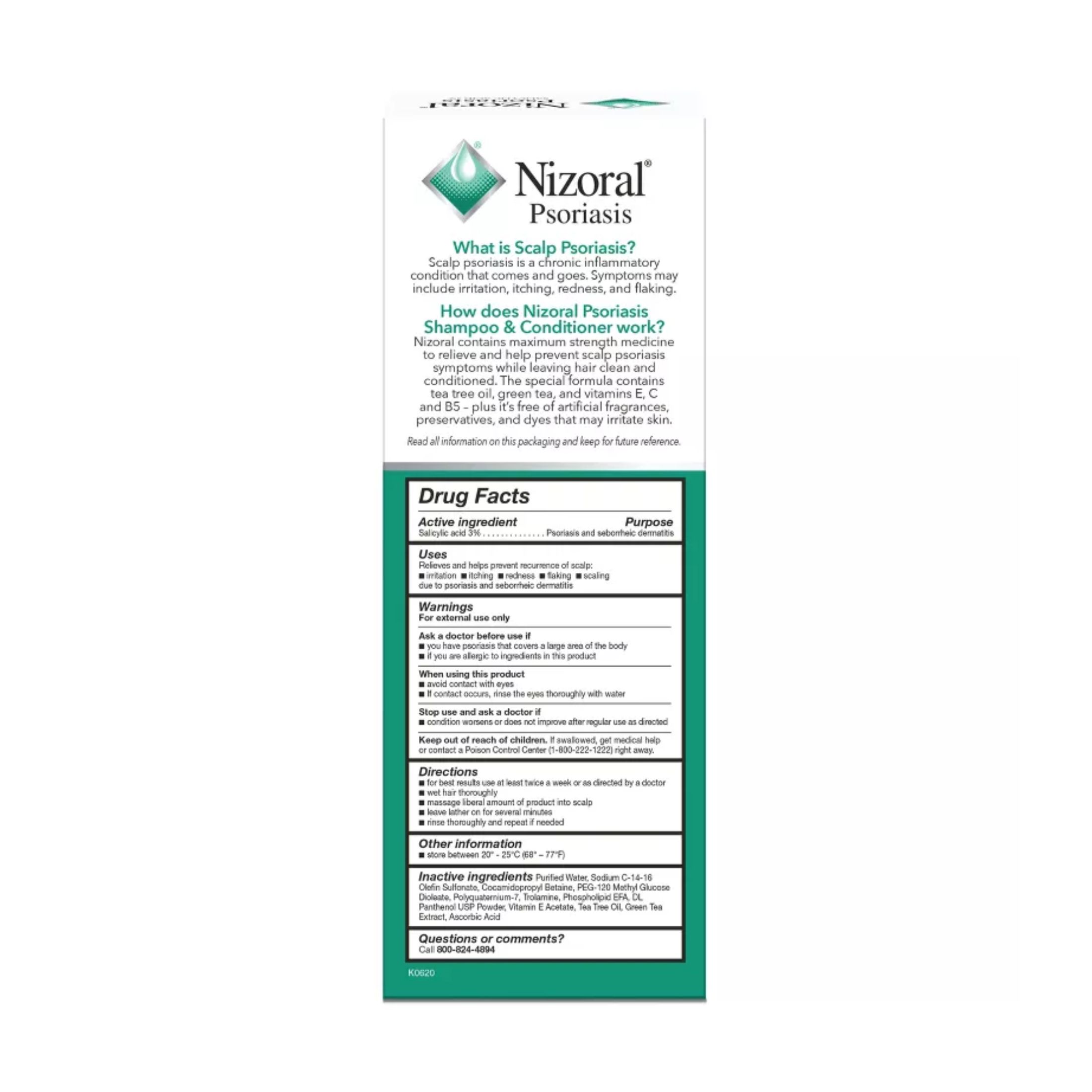 Nizoral Shampoo & Conditioner, Scalp Psoriasis 11 Fl Oz