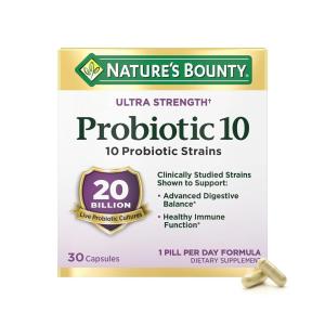 Nature's Bounty Probiotic 10, Ultra Strength, Capsules