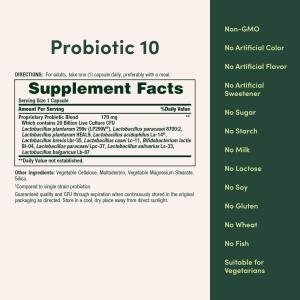 Nature's Bounty Probiotic 10, Ultra Strength, Capsules