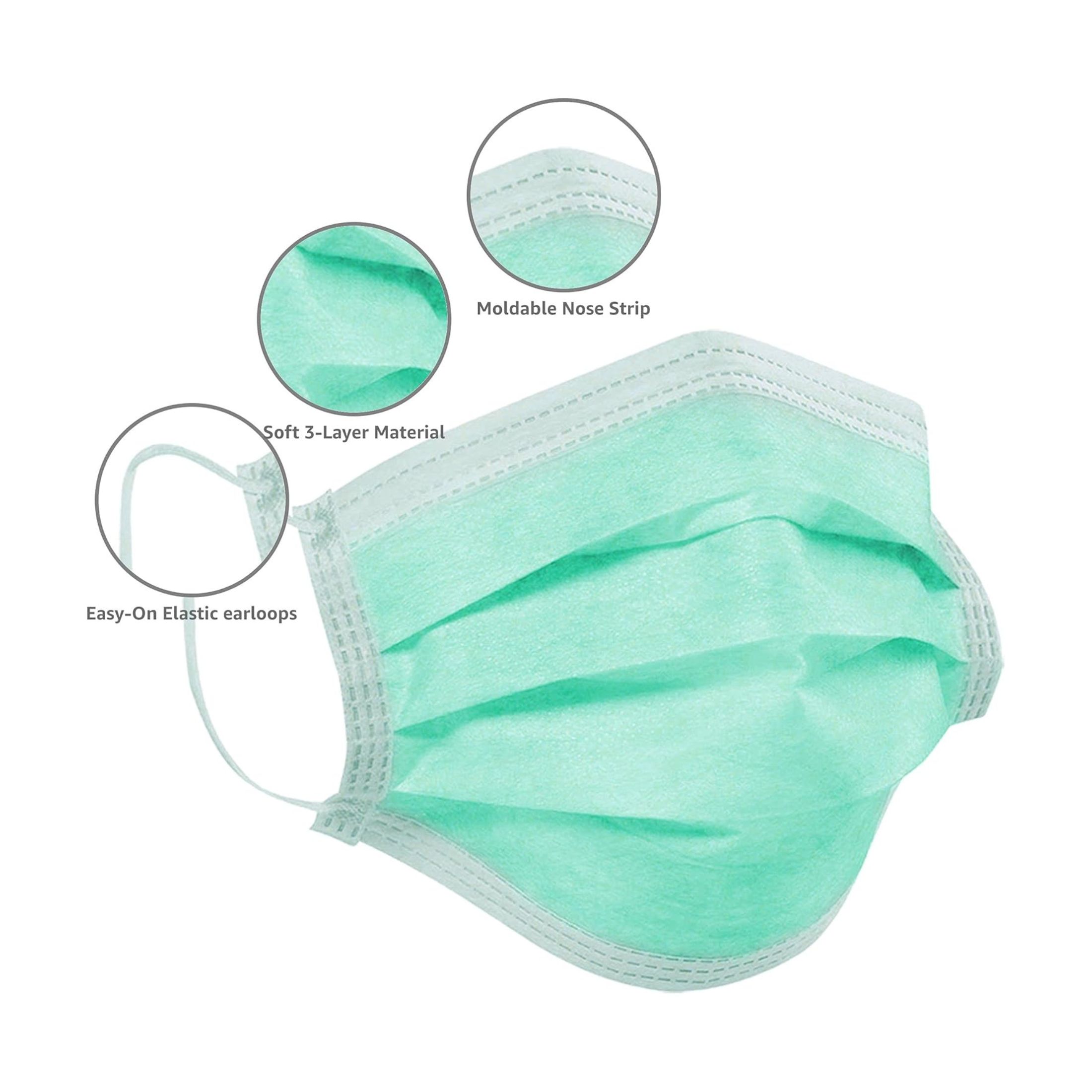 CareMates Soft Disposable Elastic Earloop Patient Mask