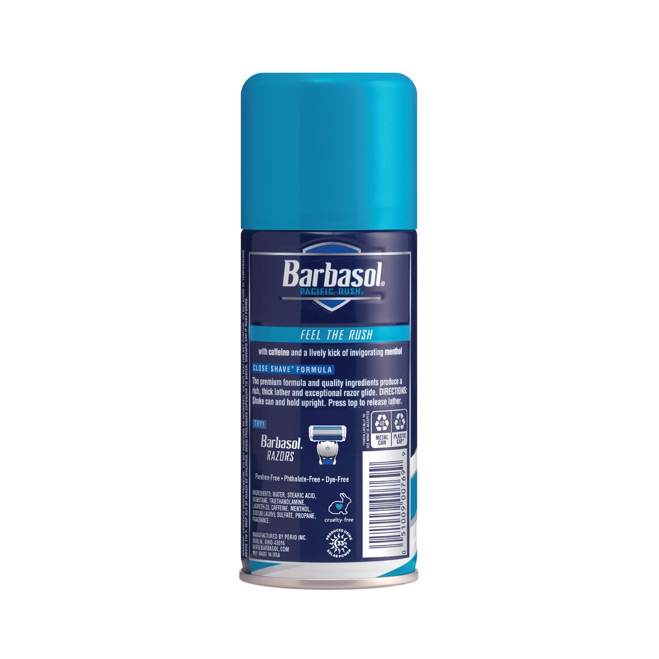 Barbasol Thick & Rich Pacific Rush Shaving Cream 7 Oz