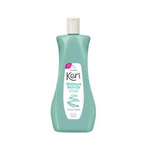 Keri Moisture Rich Shower Bath Oil, Clear, 8 Ounce
