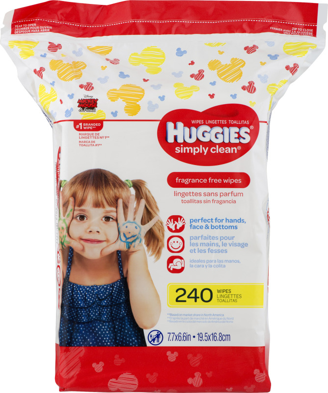 Huggies Simply Clean Wipes, Fragrance Free, Disney Mickey Mouse & Friends