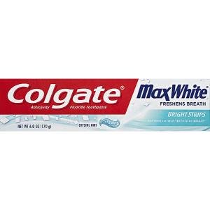 Colgate Anticavity Fluoride Toothpaste Max White Crystal Mint