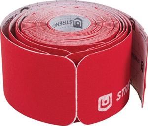 StrengthTape Kinesiology Tape 16 5m Roll Of 10 Precut Strips Red