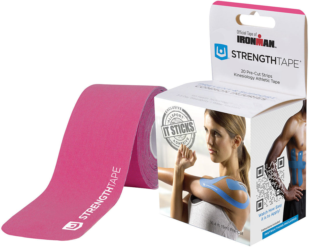Strengthtape Lifestrength 10in Pre-cut 10in. Pnk Braces, Wraps & Tape