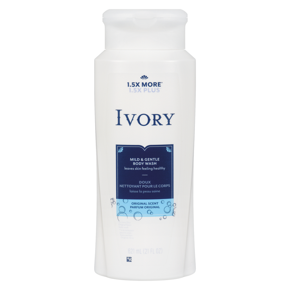 Ivory Mild & Gentle Body Wash, Original Scent, 21oz 21 Oz