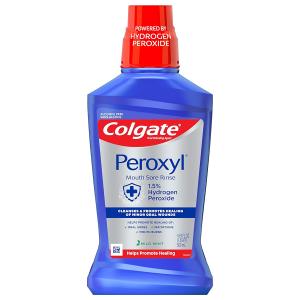 Colgate Peroxyl Antispetic Mouth Sore Rinse - Mild Mint - 16.9 Fl Oz