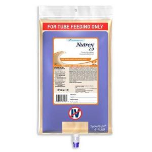 Nestle Tube Feeding Formula Nutren 2.0 Unflavored 1000 mL, 6EA/CS
