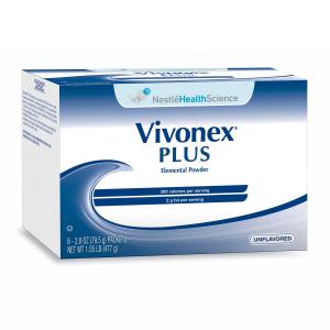 Vivonex Plus Unflavored Elemental Powder 6-2.8 Oz. Packs