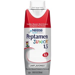 Nestle Peptamen Junior 1.5 Unflavored, 8.45 Fluid Ounce, 24 Per Case