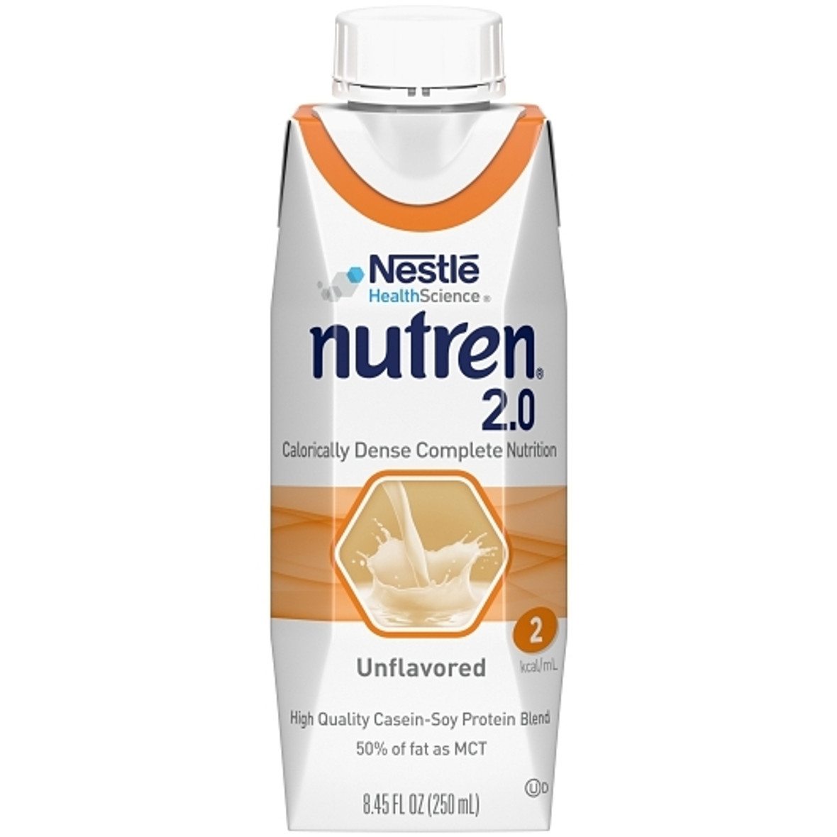 Nestle Nutren 2.0 Calorically-Dense Complete Nutrition, Unflavored, 8.45 Fl Oz