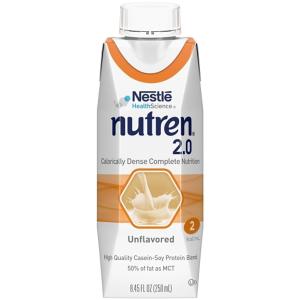 Nestle Nutren 2.0 Calorically-Dense Complete Nutrition, Unflavored, 8.45 Fl Oz