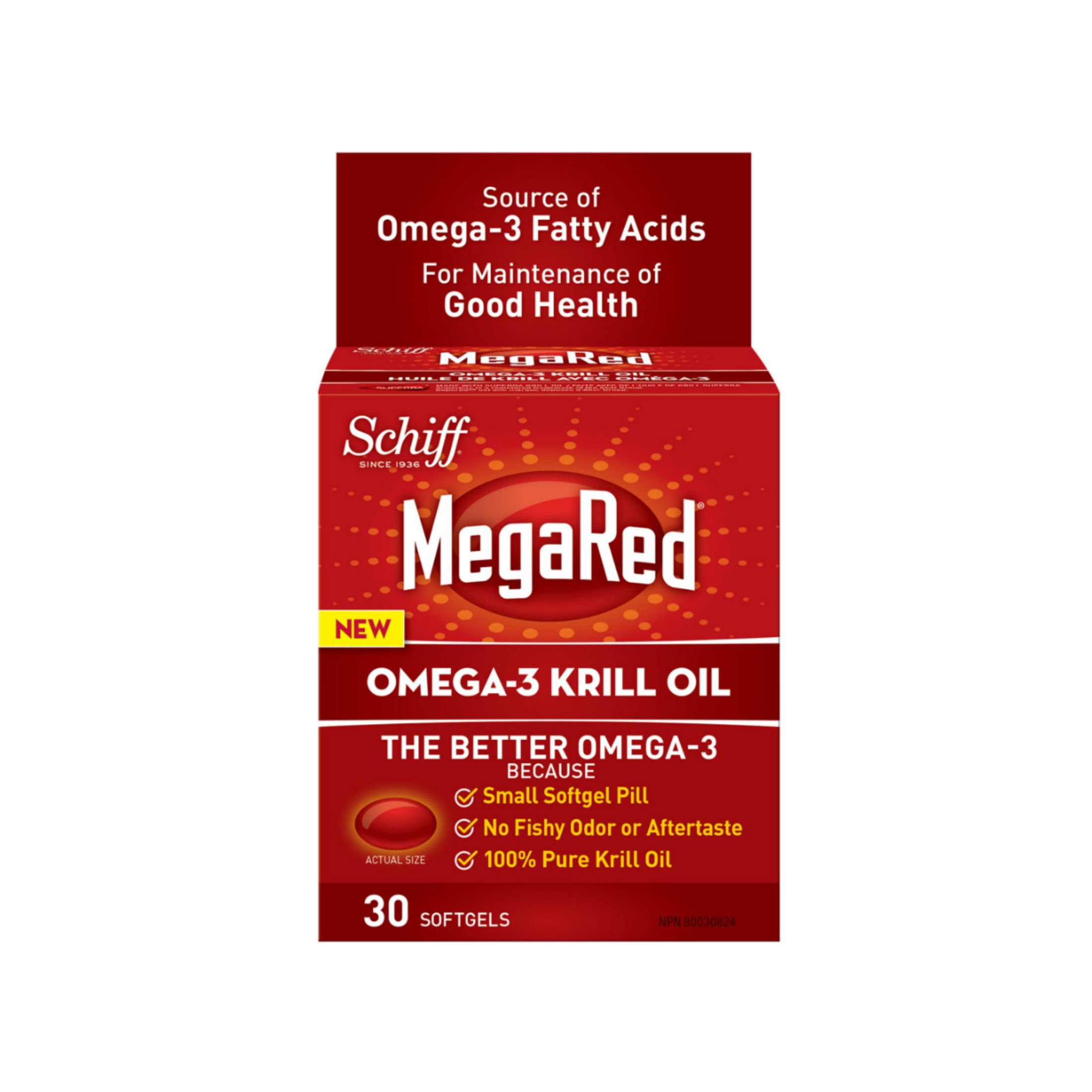 Schiff Megared Omega 3 Krill Oil 300 Mg Softgels
