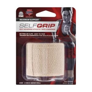 Dome SelfGrip Tape & Bandage, Athletic, Self-Adhering, Maximum Support, 2 Inch Beige Roll