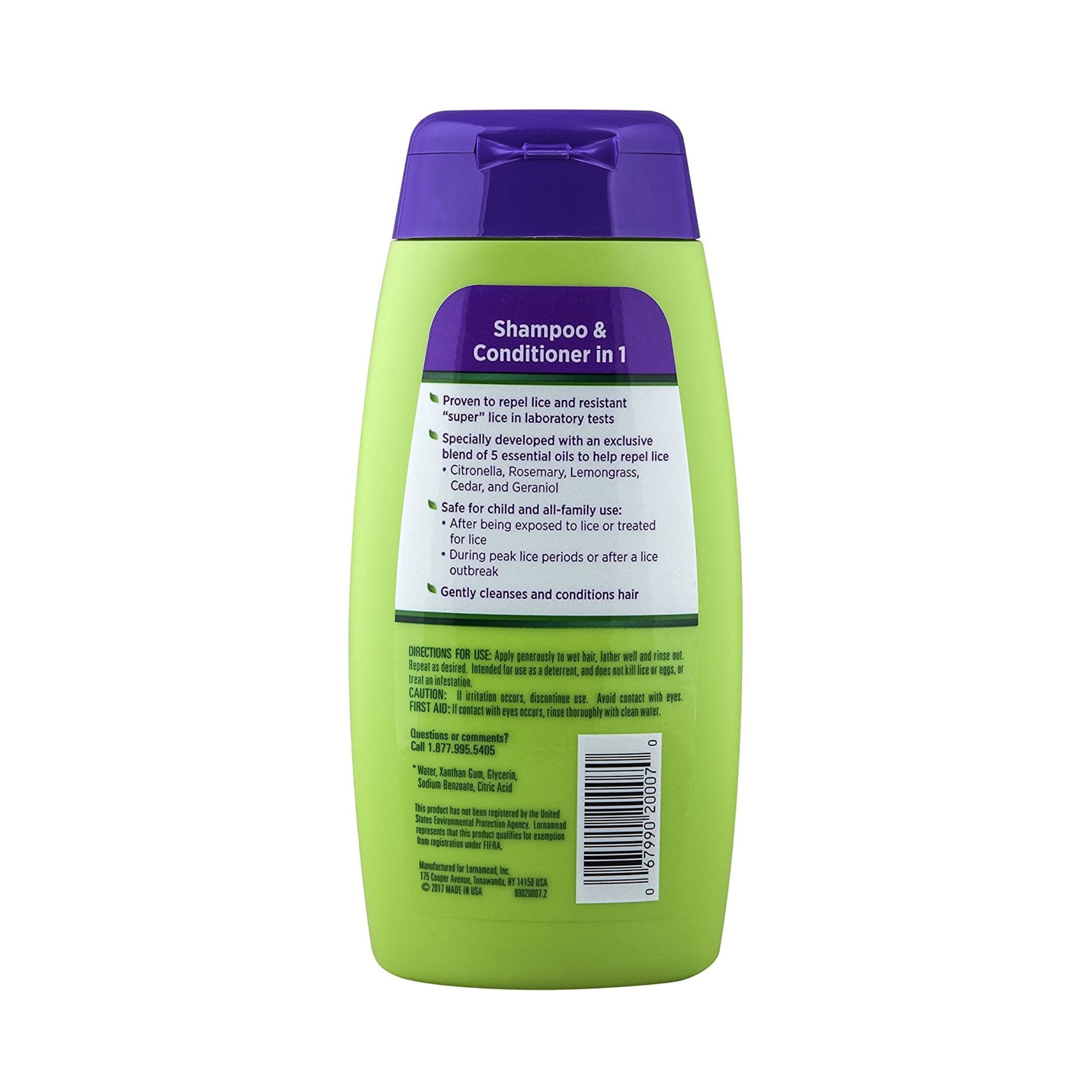 Lice Shield Repels Head Shampoo & Conditioner In 1 - 10 Oz