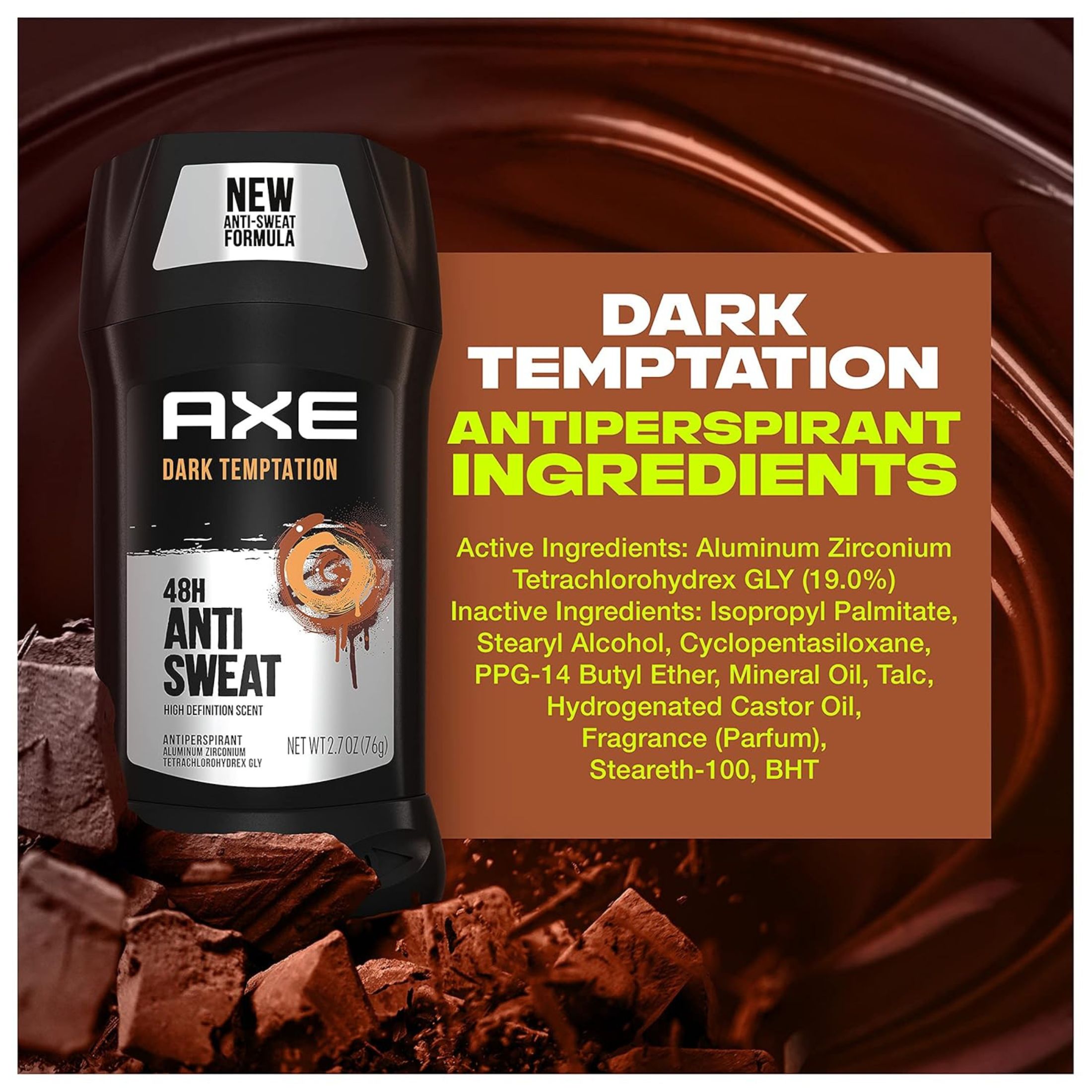Axe Dry Dark Temptation Antiperspirant And Deodorant Stick By For Men In N, A