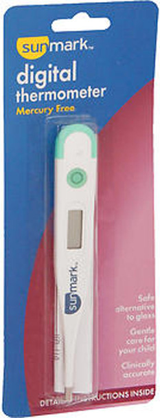 Sunmark Digital Thermometer, Mercury Free