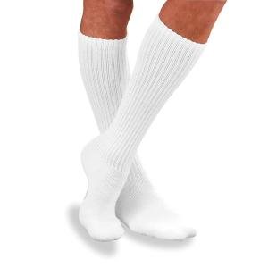 Jobst SensiFoot Diabetic Crew Sock, White