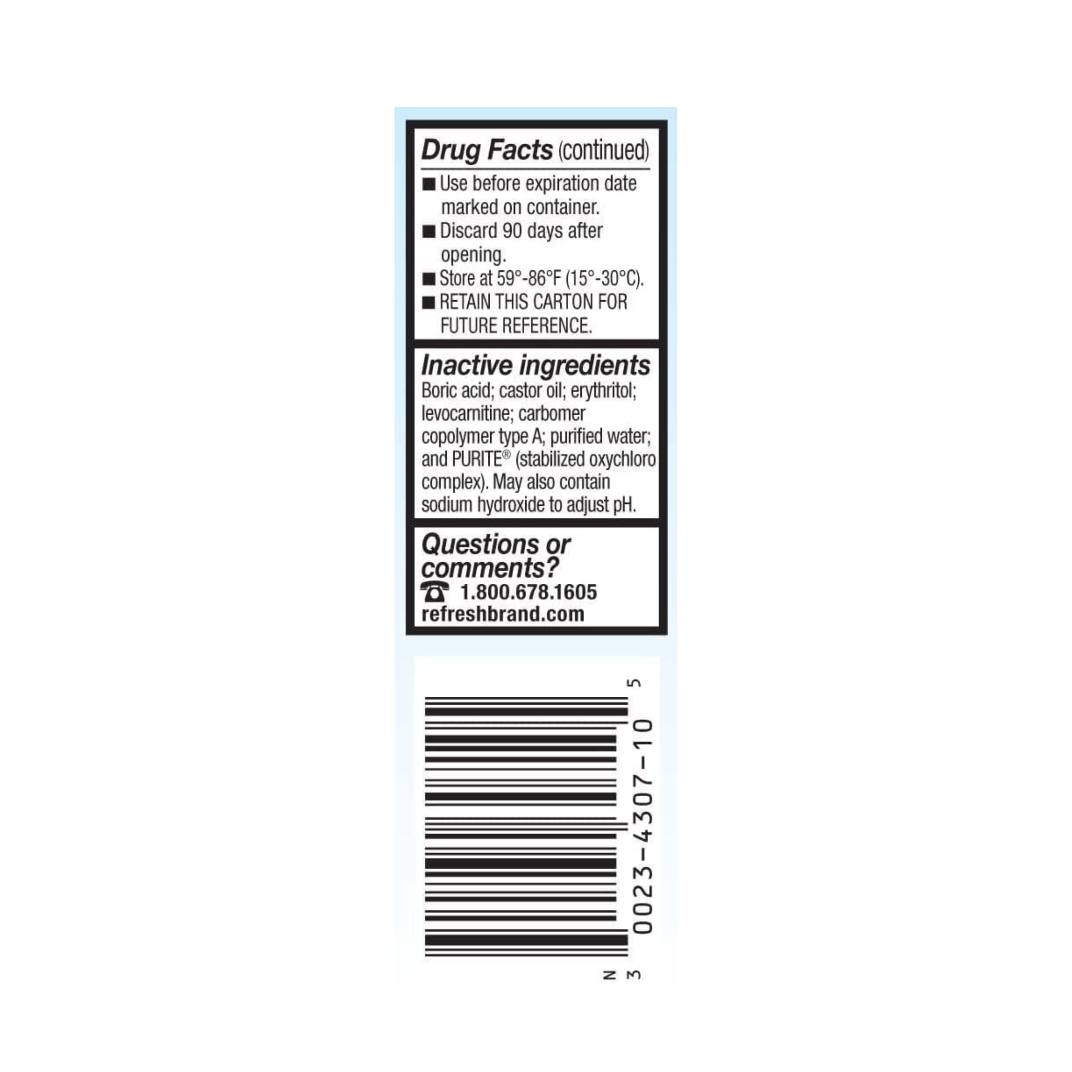 Refresh Optive, Eye Drops, Lubricant, Advanced, Triple-Action Relief, 0.33 Fl Oz