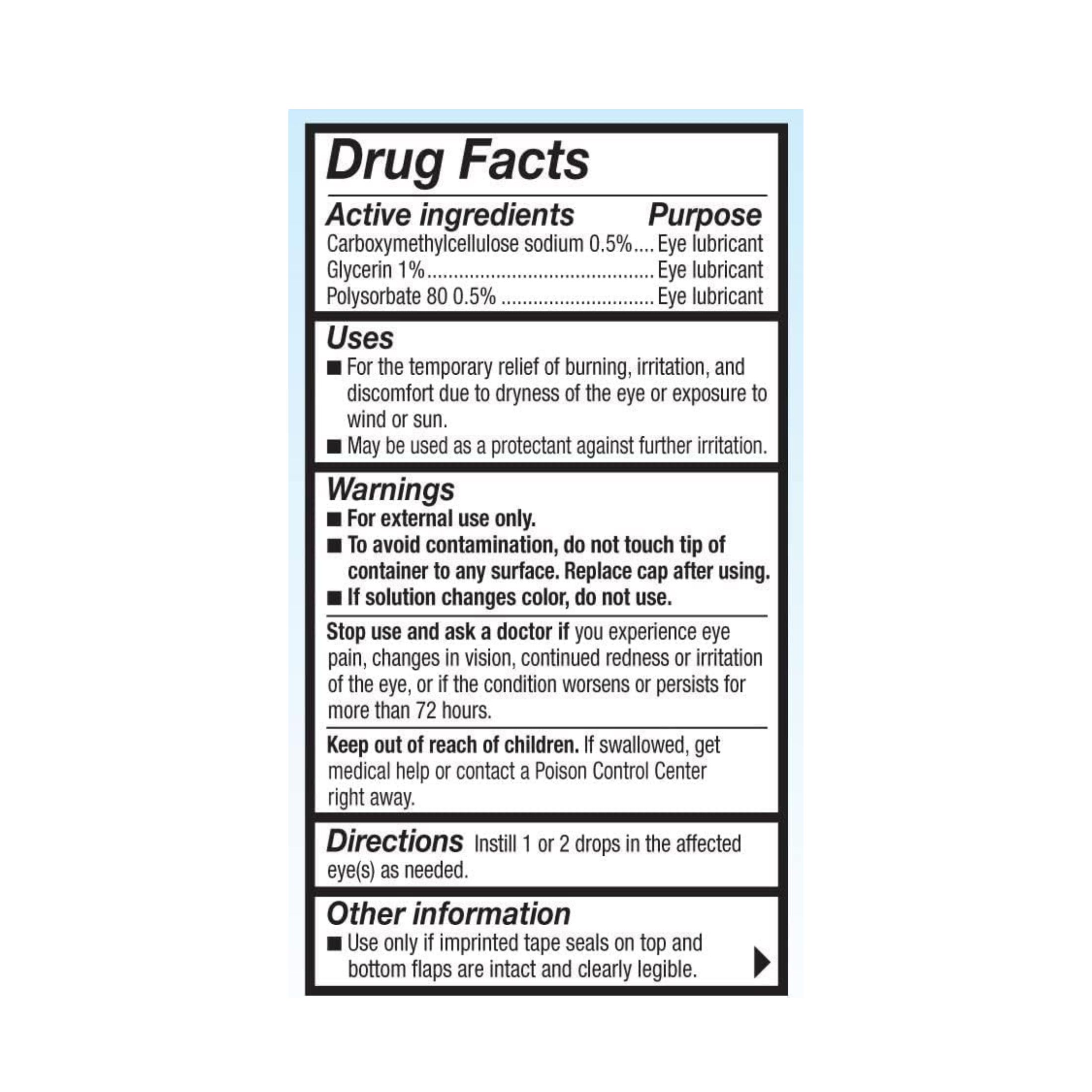 Refresh Optive, Eye Drops, Lubricant, Advanced, Triple-Action Relief, 0.33 Fl Oz