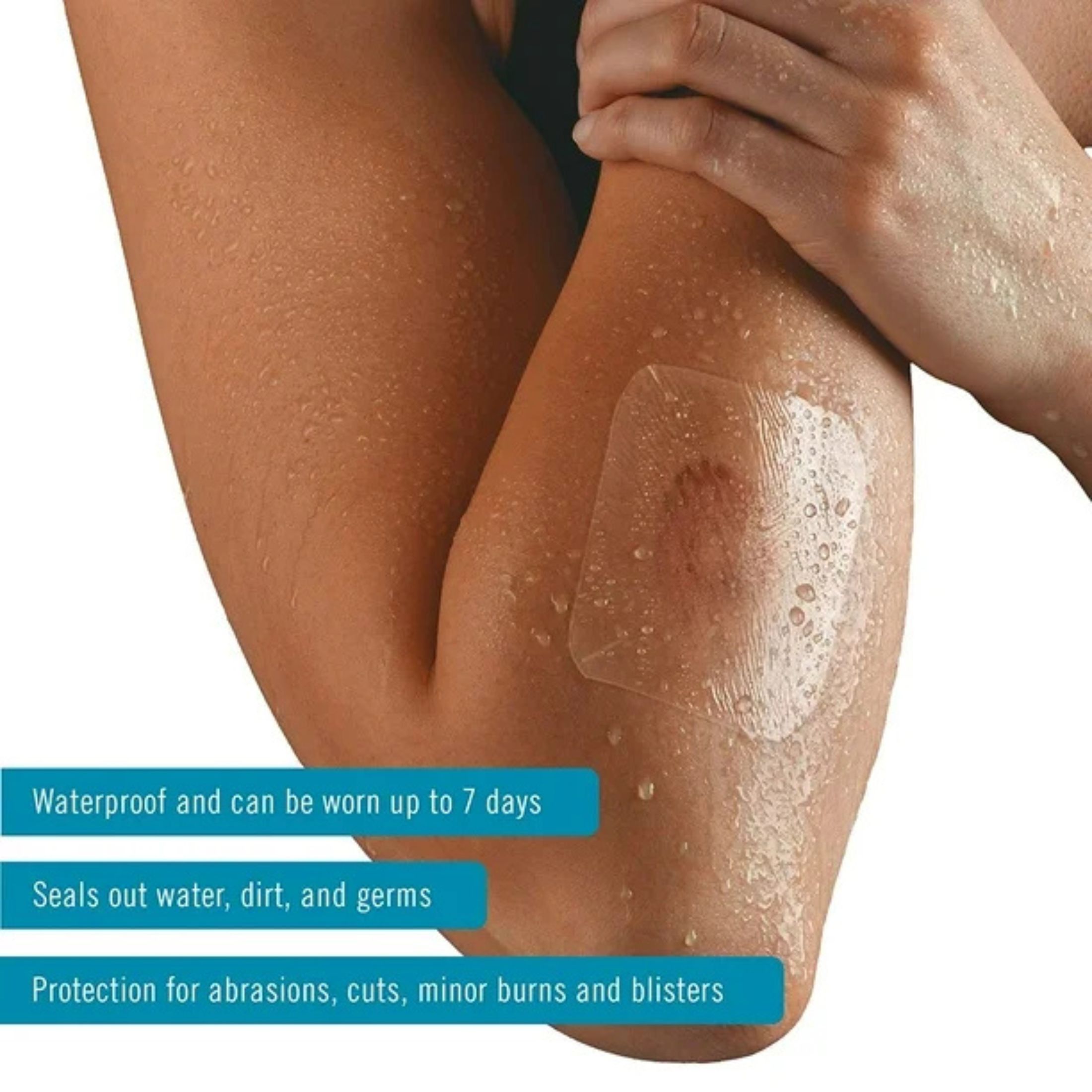 Nexcare 3M H1624 Tegaderm Waterproof Transparent Dressing, 2-3/8 In X 2 3/4 In, 8 Ct