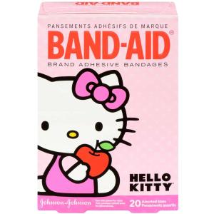 Band-Aid Brand Adhesive Bandages For Minor Cuts, Hello Kitty Characters, Assorted Sizes, 20 Ct